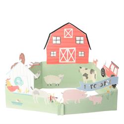 Meri Meri - On The Farm Card - Çiftlik Tebrik Kartı -3D