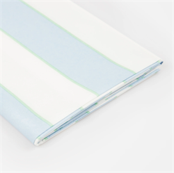 Meri Meri - Pale Blue Stripe Tablecloth - Soluk Mavi Çizgili Kağıt Masa Örtüsü