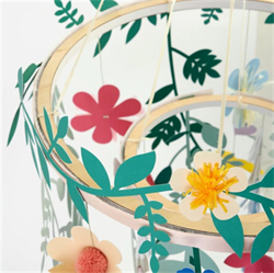 Meri Meri - Paper Garden Chandelier - Bahçe Süs Avize