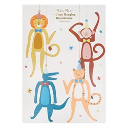 Meri Meri - Party Animal Decorations - Parti Hayvanları Asılan Süsler - 4 Adet