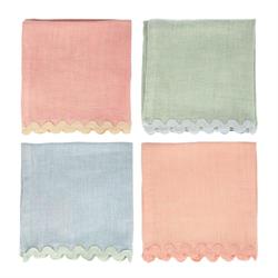 Meri Meri - Pastel Cloth Napkins - Pastel Renk Kumaş Peçeteler - 4Lü