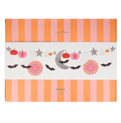 Meri Meri - Pastel Honeycomb Halloween Garland - Halloween Pastel Tonlar Asılan Süs