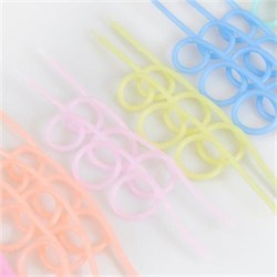 Meri Meri - Pastel Loopy Candles - Pastel Renk Kıvrımlı Mumlar - 16 Adet