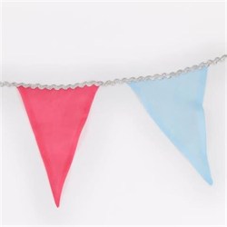 Meri Meri - Pastel Rainbow Organza Garland - Pastel Renkli Gökkuşağı Organze Asılan Süs