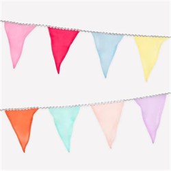 Meri Meri - Pastel Rainbow Organza Garland - Pastel Renkli Gökkuşağı Organze Asılan Süs
