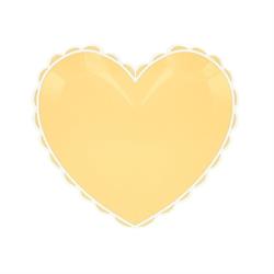 Meri Meri - Pastel Renk Kalp Tabaklar (8Li)