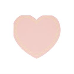 Meri Meri - Pastel Tonlu Kalp Peçeteler (16Lı)