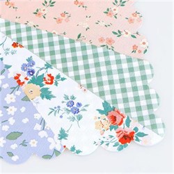 Meri Meri - Patchwork Large Napkins - Patchwork Peçeteler - L - 4 Adet