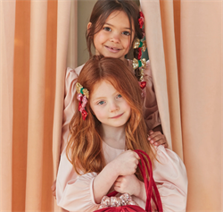 Meri Meri - Payetli ve Kadife Mini Fiyonklu Saç Tokaları - 6 Adet