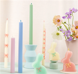 Meri Meri - Pembe Fiyonk Mum - 2 Adet