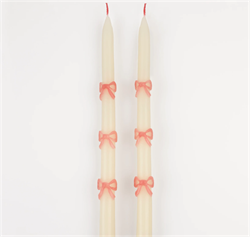 Meri Meri - Pembe Fiyonk Mum - 2 Adet