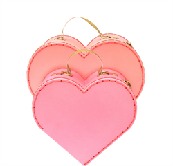 Meri Meri - Pembe Kalp Bavul - 2 Adet