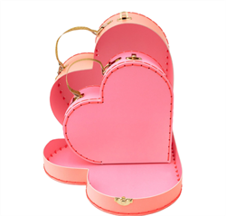 Meri Meri - Pembe Kalp Bavul - 2 Adet