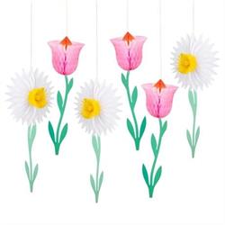 Meri Meri - Petek Çiçek Süsleri - 6 Adet