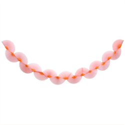Meri Meri - Pink Honeycomb Fan Garland - Pembe Petekli Yelpaze Asılan Süs