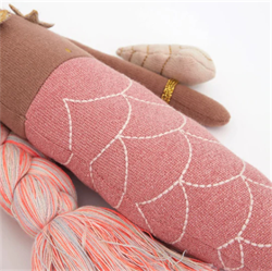 Meri Meri - Pink Knitted Mermaid - Jade Pembe Deniz Kızı