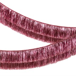 Meri Meri - Pink Tinsel Fringe Garland - Pembe Püsküllü Asılan Süs