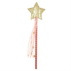 Meri Meri - Pink Tulle Wand - Pembe Tüllü Sihirli Değnek