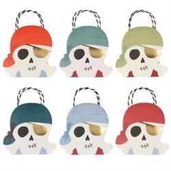 Meri Meri - Pirate Party Bags - Korsan Parti Çantaları - 8Li