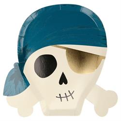 Meri Meri - Pirate Plates - Korsan Tabaklar - 8Li