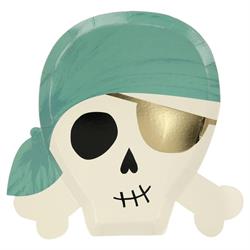 Meri Meri - Pirate Plates - Korsan Tabaklar - 8Li