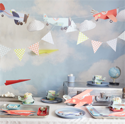 Meri Meri - Plane Plates - Uçak Tabaklar (x8)