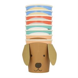 Meri Meri - Puppy Cups - Yavru Köpek Bardaklar - 8Li