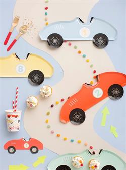 Meri Meri - Race Car Party Cups - Yarış Arabası Bardak - 8Li