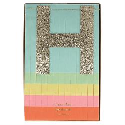 Meri Meri - Rainbow Happy Birthday Fringe Garland - Happy Birthday Gökkuşağı Püsküllü Asılan Süs