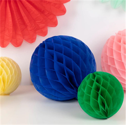 Meri Meri - Rainbow Honeycomb Decoration Kit - Gökkuşağı Petekli Dekor Kiti - 16 Parça