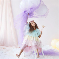 Meri Meri - Rainbow Ruffle Princess Dress-Up - 5-6 Years - Fırfırlı Gökkuşağı Elbisesi - 5-6 Yaş
