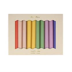 Meri Meri - Rainbow Taple Candles - Gökkuşağı Masa Mumları (12Li)
