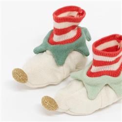 Meri Meri - Red Elf Booties - Elf Bebek Patiği