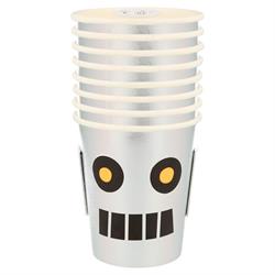 Meri Meri - Robot Cups - Robot Bardaklar - 8Li