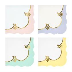 Meri Meri - Rokoko Pastel Renk Peçete - L - 16 Adet