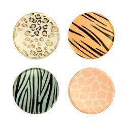Meri Meri - Safari Animal Print Side Plates - Safari Tabak - S - 8Li