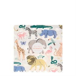 Meri Meri - Safari Napkins - Safari Peçete - L - 20Li