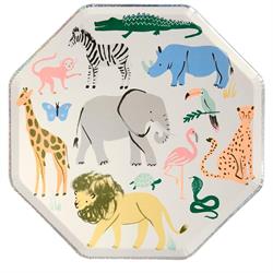 Meri Meri - Safari Plates - Safari Tabak - 8Li