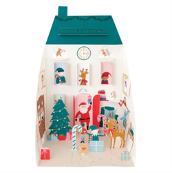Meri Meri - Santas House Pop Up Advent Calendar - Noel Babanın Evi Advent Calendar
