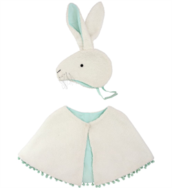 Meri Meri - Sherpa Bunny Cape Dress-Up - Tavşan Pelerinli Kostüm