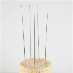 Meri Meri - Silver Tall Tapered Candles - Gümüş Uzun Mumlar - 12Li