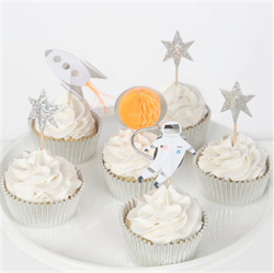 Meri Meri - Space Cupcake Kit - Uzay Cupcake Kiti -24Lü