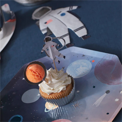 Meri Meri - Space Cupcake Kit - Uzay Cupcake Kiti -24Lü