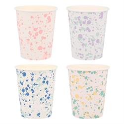 Meri Meri - Speckled Cups - Noktalı Bardaklar - 8Li