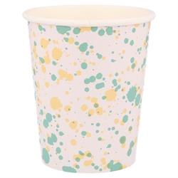 Meri Meri - Speckled Cups - Noktalı Bardaklar - 8Li