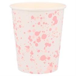 Meri Meri - Speckled Cups - Noktalı Bardaklar - 8Li