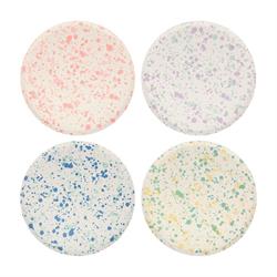 Meri Meri - Speckled Plates - Noktalı Tabaklar - S - 8Li
