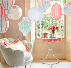 Meri Meri - Stars & Stripes Lanterns - Yıldızlar & Çizgili Fenerler (3Lü)