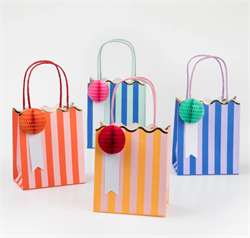 Meri Meri - Stripe Party Bags - Çizgili Hediye Çantaları (8Li)