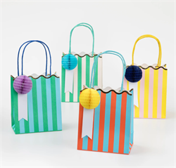 Meri Meri - Stripe Party Bags - Çizgili Hediye Çantaları (8Li)